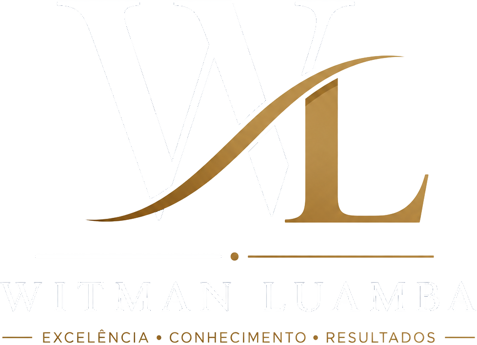 Logotipo Witman Luamba — Excelência, Conhecimento, Resultados